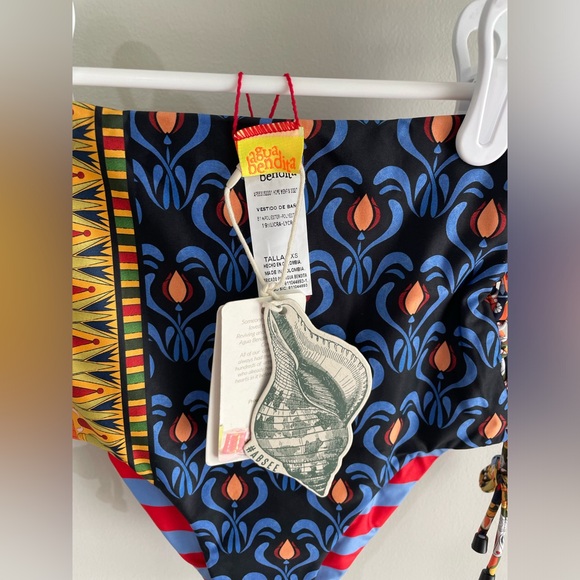 Agua Bendita Stacy Menfis Bikini Set - Bandeau Top/ Bottom - Sizes S/XS - NWT! - Picture 9 of 12